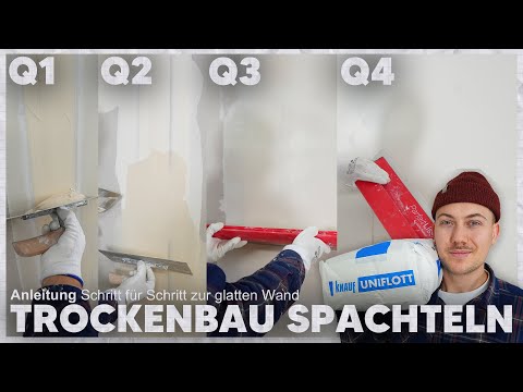 TROCKENBAU Q1-Q4 spachteln einfach erklärt (die BESTE ANLEITUNG die du anschauen kannst) 👷🏼‍♂️