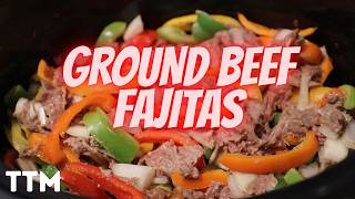 Slow Cooker Ground Beef Peppers Onions ~ Ground Beef Fajitas Recipe