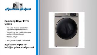 Samsung Dryer Error Codes