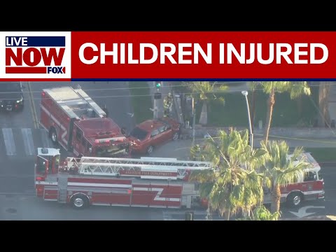 Video | Multiple children injured in car crash in Anaheim, CA