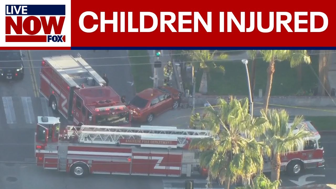 Multiple children injured in car crash in Anaheim, CA