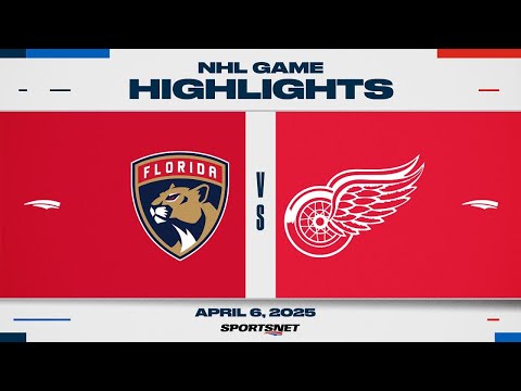 NHL Highlights | Panthers vs. Red Wings - April 6, 2025
