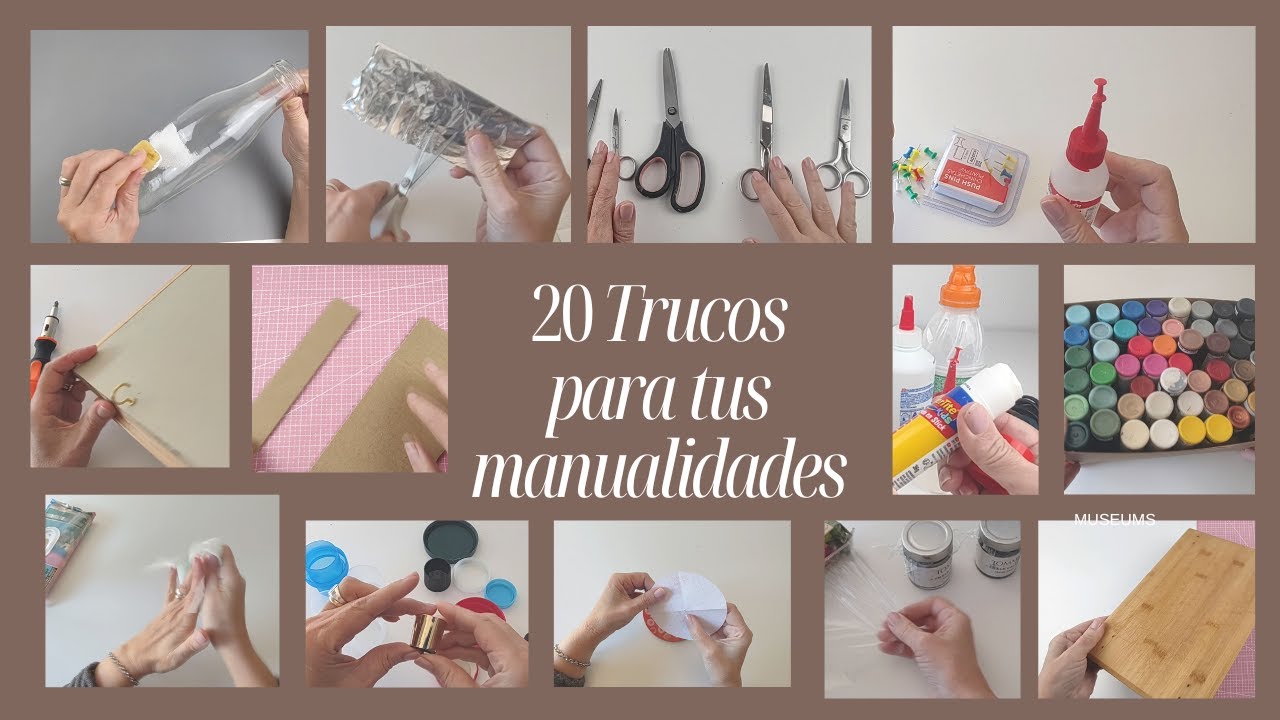 20 TRUCOS, TIPS o HACKS para tus MANUALIDADES 💞Artesanato - DIY - Arte en casa