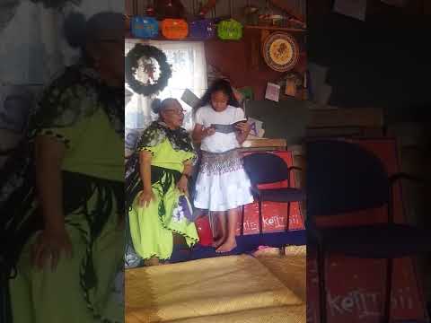 Tongan White Sunday Fakame - kids each reading a verse from Himi 511 in Tongan💙