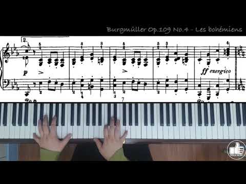 Burgmüller Op.109 No.4 - Les bohémiens (집시)