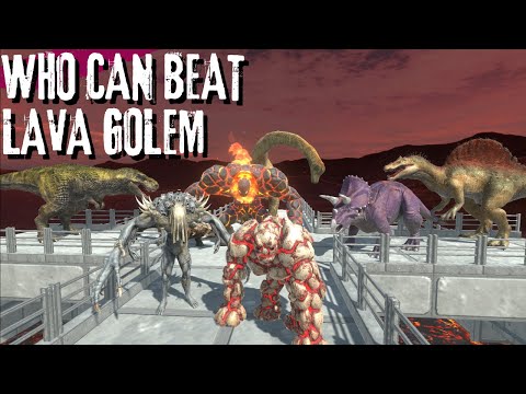 All Units Challenge The Lava Golem, Who Can Beat Him??