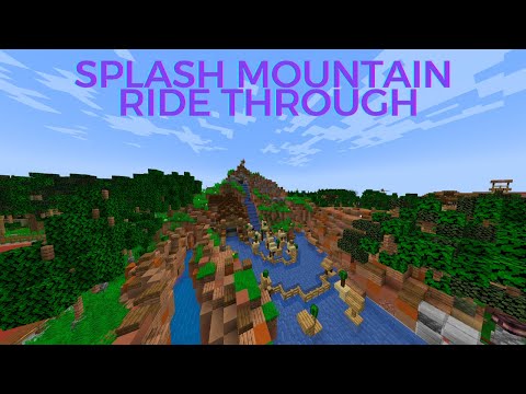 Insane Adventure: Splash Mountain in Minecraft!