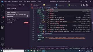 How to Insert Emoji in Visual Studio Code Editor While Writing Source Code Using Emoji Snippets