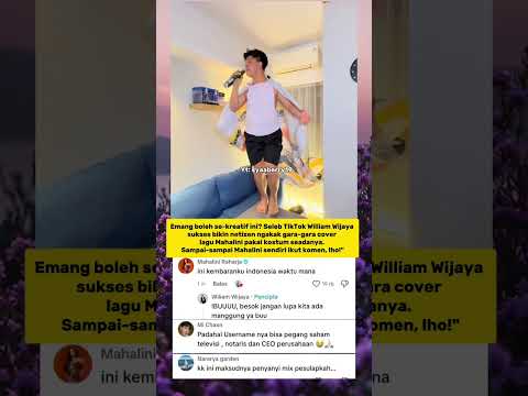 Suara Diva, Kostum Seadanya! William Wijaya Sukses Curi Perhatian Netizen! 😱🔥