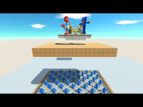 Creepy Monster Battle | Who Will Fall Into Rainbow Friends Blue? - Animal Revolt Battle Simulator