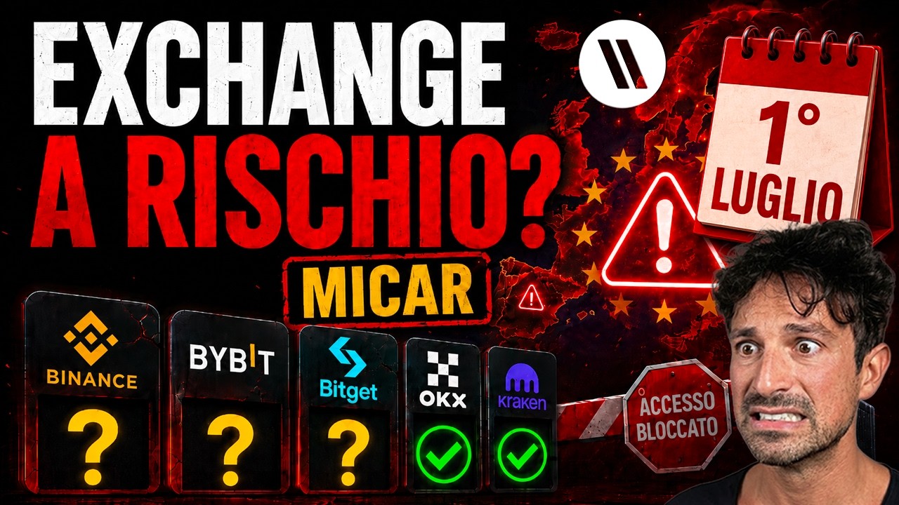 BITCOIN, CRYPTO: DAL 1° LUGLIO MOLTI EXCHANGE RISCHIANO DI CHIUDERE IN EUROPA (MICAR)