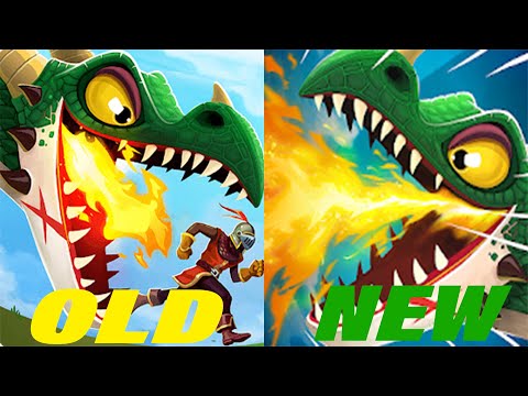 Hungry Dragon - FIRST VERSION VS LAST VERSION  - All 24 Dragons Unlocked