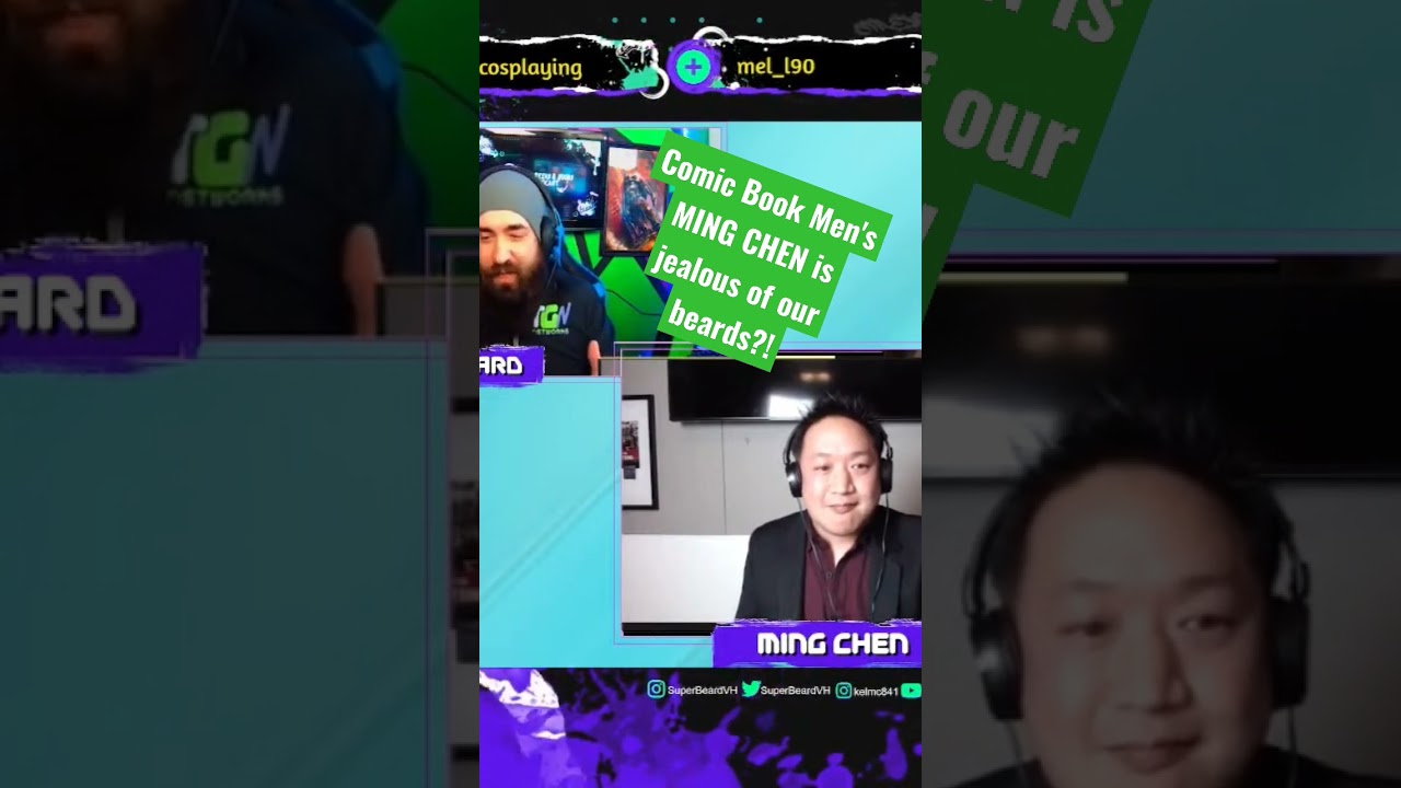 #ComicBookMen 's #MingChen is jealous of our beards?! #podcast #tgnnetworks #geeks #conventions