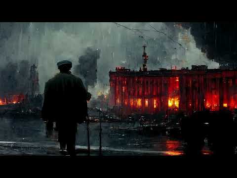 Dark is the night with rain and gunfire - Soviet WW2 song