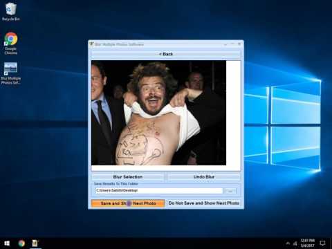 Blur Multiple Photos Software
