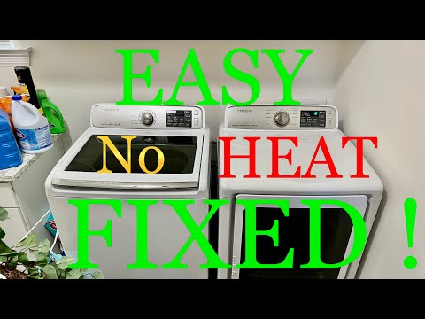 Samsung Dryer NOT Heating - EASY FIX - How To Repair a Dryer