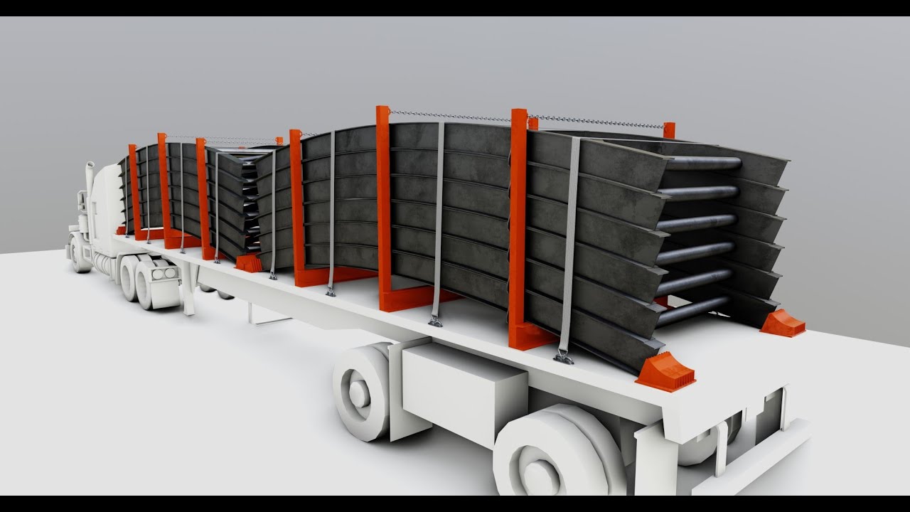 CARGO MODELS FOR TRUCK TRAILER-Bridge Modul Type-1-1 3D Model