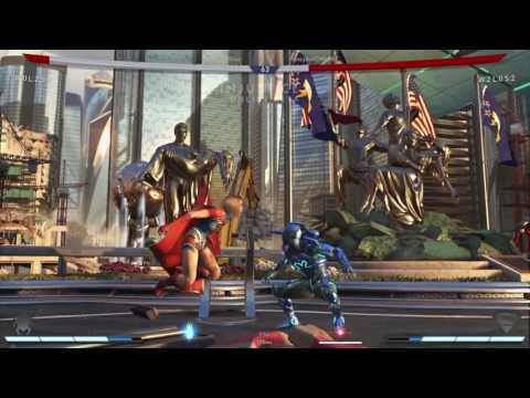 Injustice 2 Online Beta: UsedForGlue (Blue Beetle) vs HoneyBee (Supergirl)