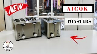 AICOK    ❤️   2 and 4 Slice Toaster - Review     ✅