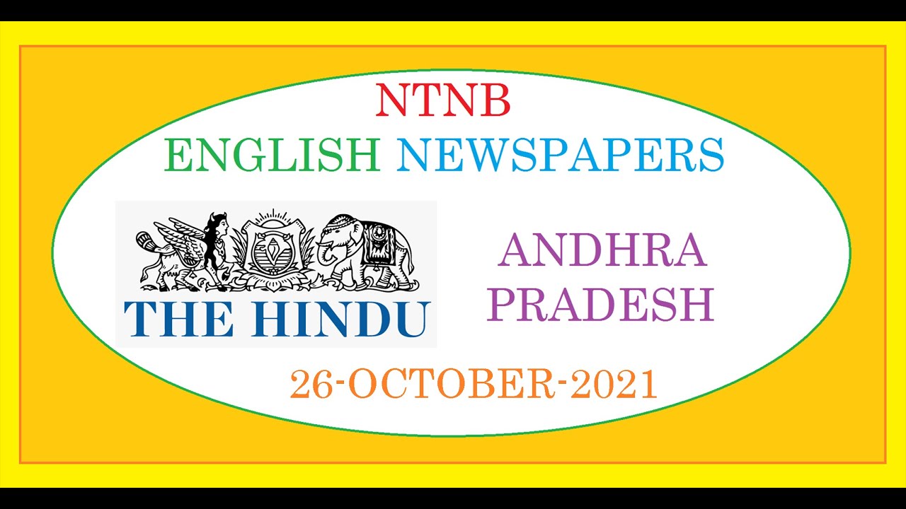 THE HINDU AP 26 OCTOBER 2021 TUESDAY
