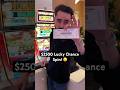 Trying @VegasMatt Lucky Chance Spin with $0.55 for a $2500 spin #slots