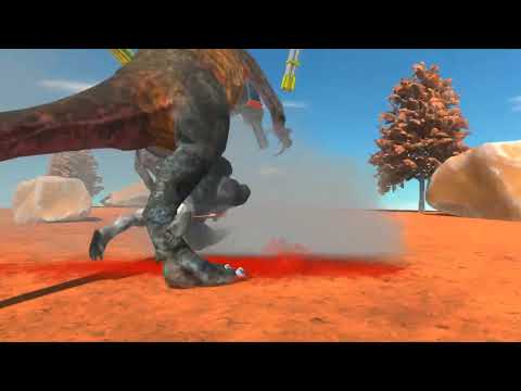 Knockout Artist Gorilla HP 100 vs intergalactic Therizinosaurus | arbs test | animal revolt battle