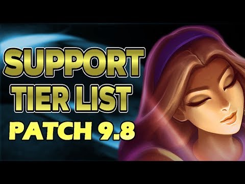 TOP 5 SUPPORTS Tier List Patch 9.8
