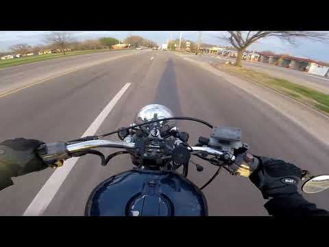 1980 CX500 shakedown run on pod filters