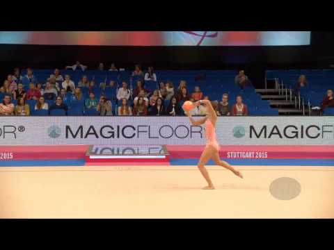 STANIOUTA Melitina (BLR) – 2015 Rhythmic Worlds, Stuttgart (GER), Qualifications Ball