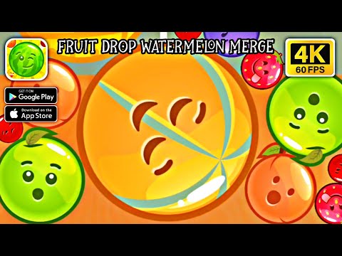 Fruit Drop Watermelon Merge || Android - iOS 4K 60fps Gameplay - YouTube