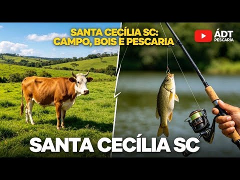 SANTA CECÍLIA, SC: CAMPO, BOIZINHOS E MUITA PESCARIA BOA! 🎣🐮