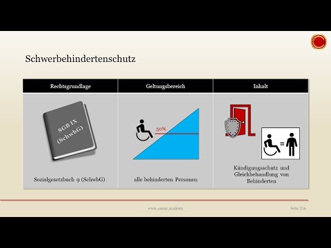 Schwerbehindertenschutz - 👨🏼‍🎓 EINFACH ERKLÄRT 👩🏼‍🎓