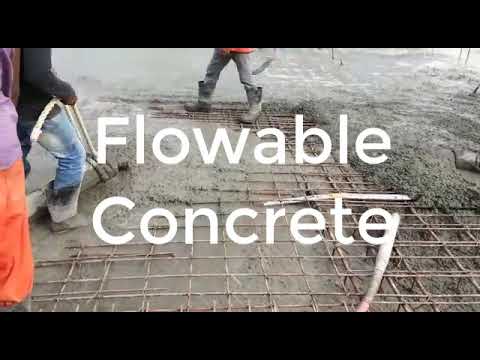 Flowable (RMC) Concrete in Post Tension Slab