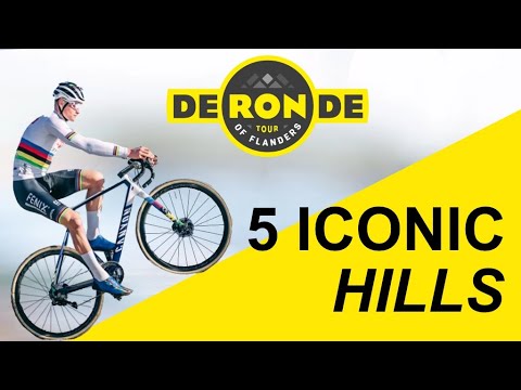 Action-5 Iconic Hills of Tour of Flanders in the race