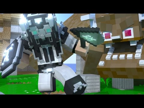 Strayes - The Hunter - Epic Giant Mob Fight - Minecraft animation