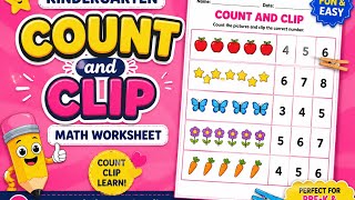 How to Make Count & Clip Worksheets in Canva | Canva Tutorial for Teachers 