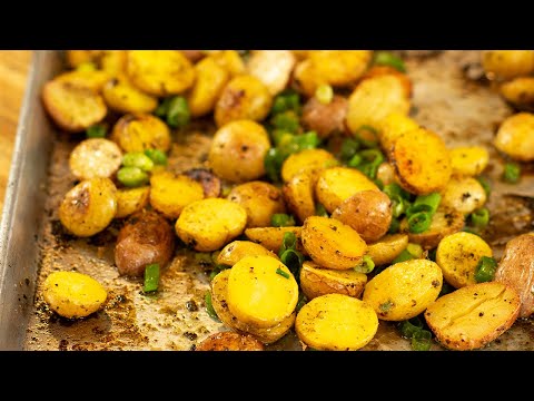 Greek Lemony Roasted Baby Potatoes
