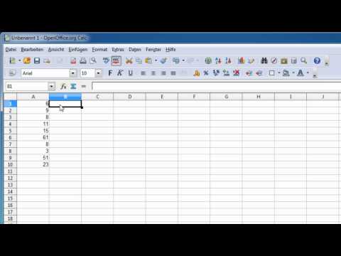 Open Office Calc - Konstante zu einer Liste addieren