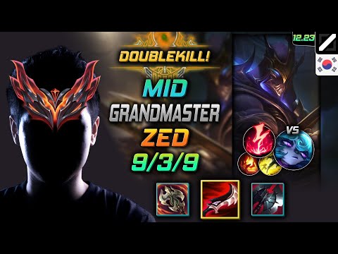 GrandMaster Mid Zed Build Duskblade of Draktharr Electrocute - Zed Mid vs Vex - LOL KR 12.23