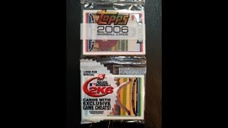 2006 TOPPS BASEBALL RACK PACK with MICKEY MANTLE and BARRY BONDS!