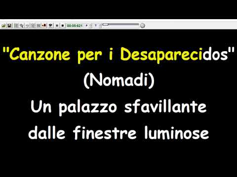 Canzone Per I Desaparecidos - Nomadi