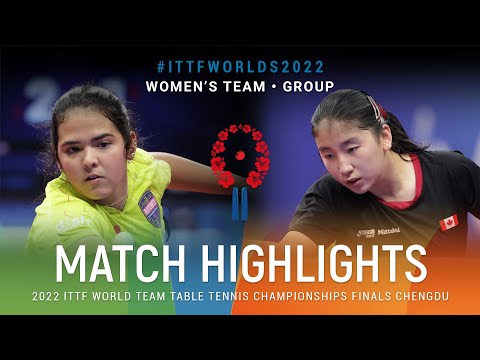 Highlights | Adriana Diaz (PUR) vs Crystal Liu (CAN) | WT Grps | #ITTFWorlds2022