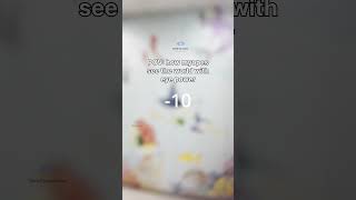 Myopia (Minus eye power) looks like this #myopia #eyehealth #healthtips