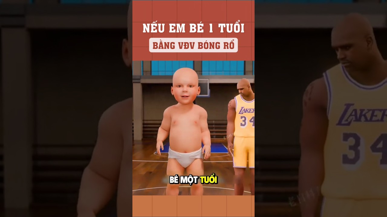 Nếu em bé 1 tuổi có kích thước bằng vận động viên bóng rổ