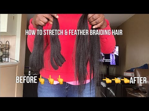 HOW TO CUT FEATHER & STRETCH EXPRESSION BRAIDING HAIR EXTENSIONS