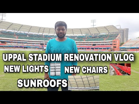 uppal stadium renovation updates | uppal stadium renovation vlog | new led lights | new chairs #rgis