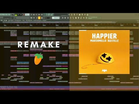Marshmello ft. Bastille - Happier (FL STUDIO Remake)