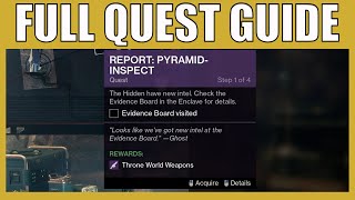 Report: Pyramid-Inspect Full Quest Guide Destiny 2 - How To Complete 