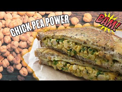 High Protein Grilled Chickpea Sandwich