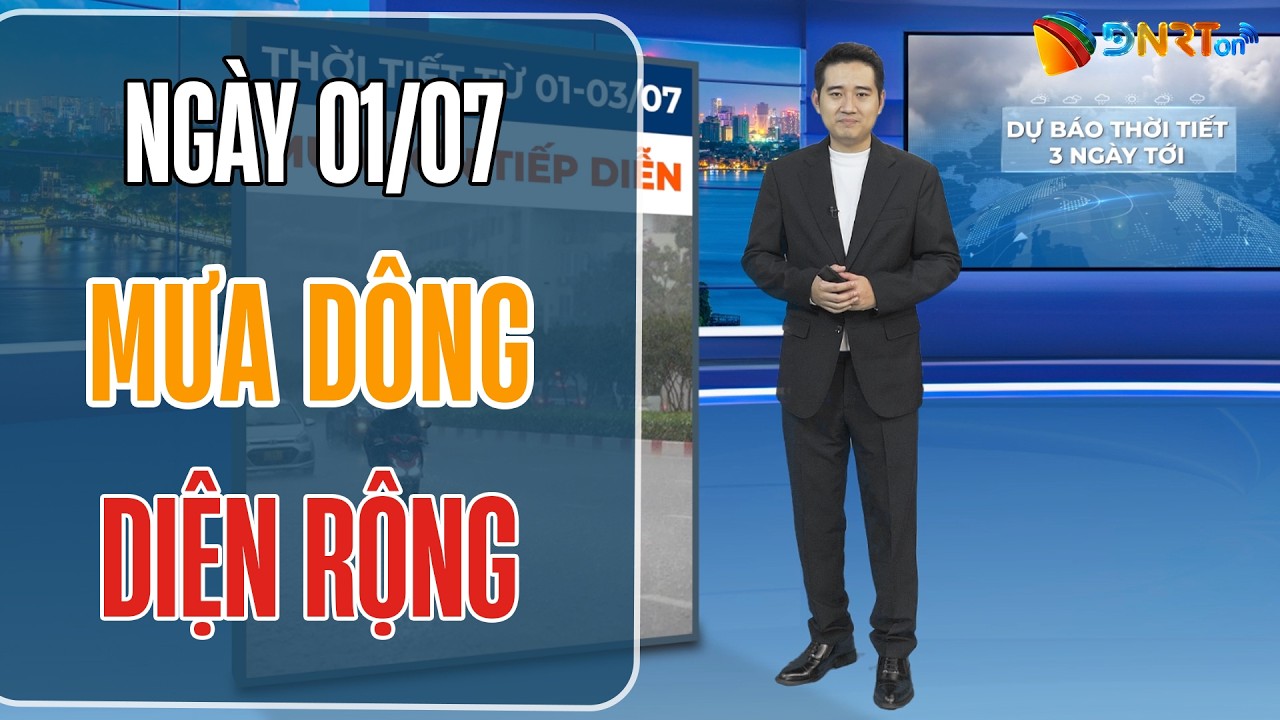 Dự báo thời tiết 01-03/07 | Miền Trung chuyển mát diện rộng do mưa dông gia tăng